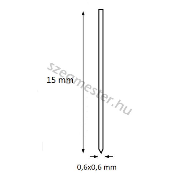 Mini-pin szeg 15mm (20.000db)