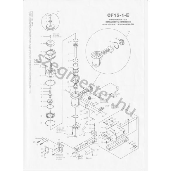 BOSTITCH CF15-1-E hullámkapocs belövő