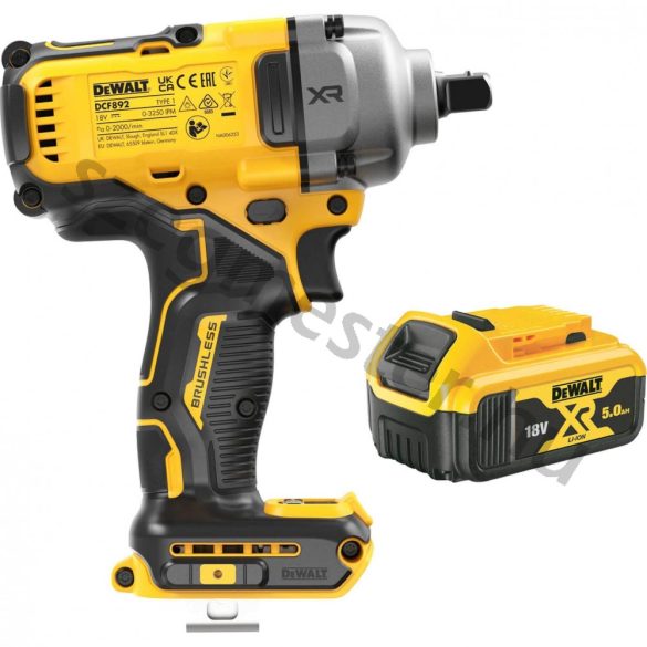 DeWalt DCF892P2 akkus ütvecsavarozó (1/2")