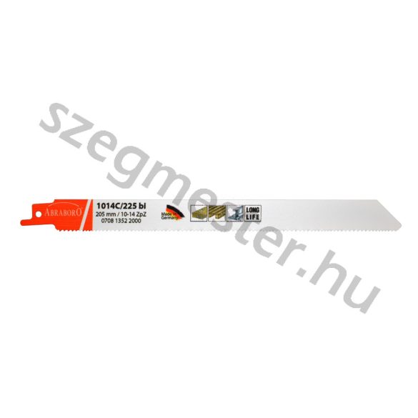 ABRABORO® 1014C/225bi raklapbontó orrfűrészlap Bi-Metal 225mm