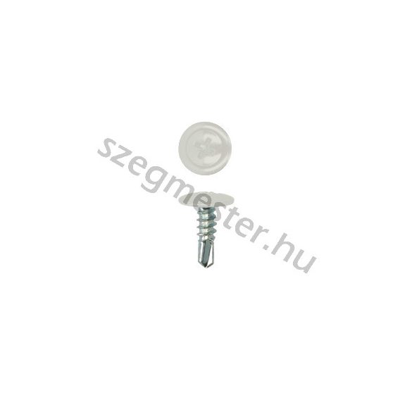 Laposfejű lemezcsavar (Opelcsavar) 4,2x13mm, önfúró, RAL9002