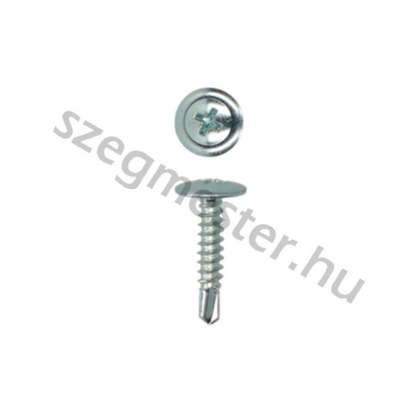 Laposfejű lemezcsavar (Opelcsavar) 4,2x19mm, önfúró, horganyzott