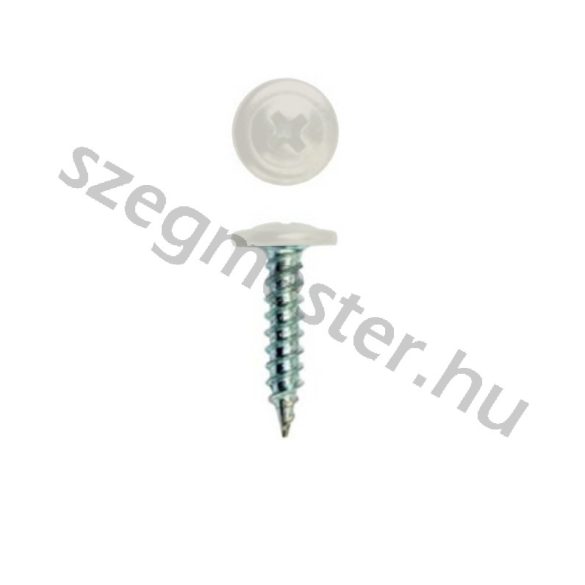 Laposfejű lemezcsavar (Opelcsavar) 4,2x19mm, önmetsző, RAL9002