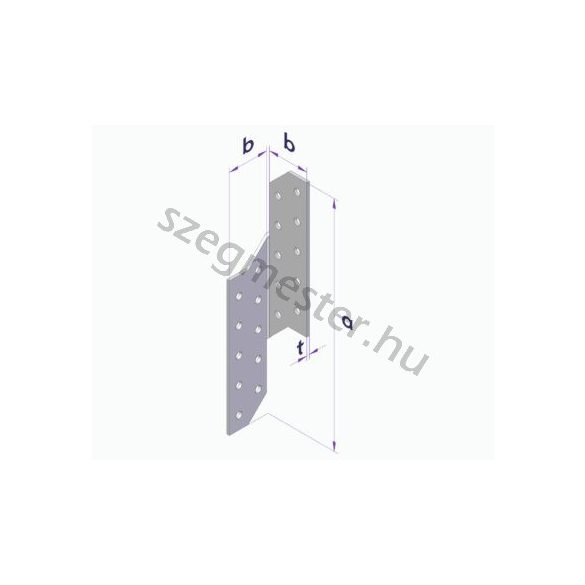 Szelemen-Szarufa Összekötő vasalat 170×32×2,0 BALOS