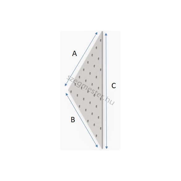 Háromszög vasalat 240x240x2,0