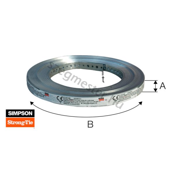 Függesztő szalag Simpson Strong-Tie 20 x 1,0mm x 10m (tp27110)